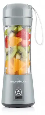 Produktbild von InnovaGoods 8435527817831, Tragbarer Mixer, 0,38 l, 60 W, Grau, Transparent