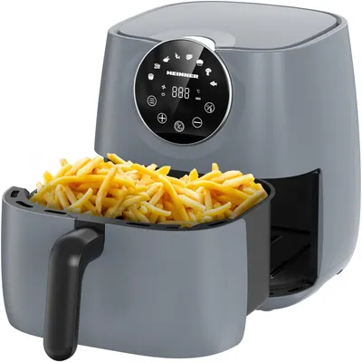 Obrázek produktu pro Heinner HAF-B6GREY1700, Horkovzdušná fritéza, 5,7 l, 80 °C, 200 °C, 60 min, Samostarný