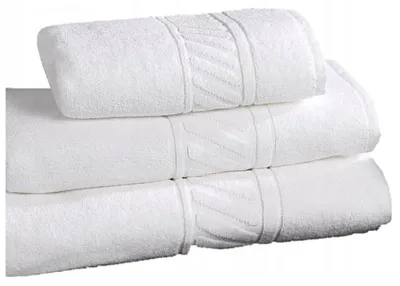 Produktbild von Handtuch - Badetuch - Weiß - 70x140cm - Hotelhandtuch - 500 Gsm