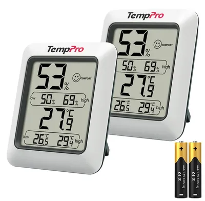 Productafbeelding van Thermometer - Hygrometer - Binnen - Digitaal - 2 stuks