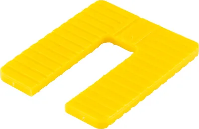 Produktbild von GLUSKE Euroklick Distanzplatte 65 x 52.5 x 4 mm, gelb, 1000 Stück | Unterlegkeile - Distanzplättchen