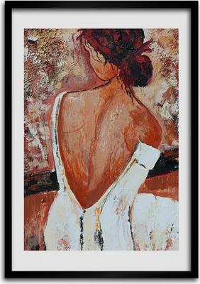 Produktbild von Bild - Bilderrahmen - Foto - 70 cm x 100 cm - MDF - Rahmen - Wandkunst - Frau