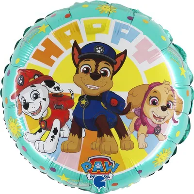 Produktbild von Paw Patrol Folienballon rund 46 cm
