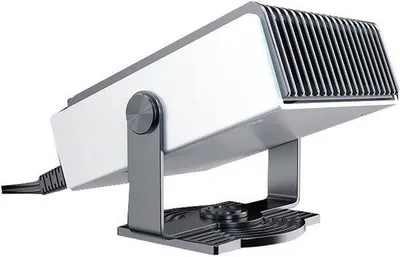 Zdjęcie produktu dla Wentylator samochodowy 12 V, 150 W z podstawą obracającą się o 360°, funkcją 2 w 1: odmrażanie i chłodzenie, przeznaczony specjalnie do przedniej szyby