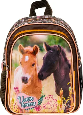 Image de Sac à dos Cheval Poney env. 28 cm Sac de jardin d'enfants Cheval brun