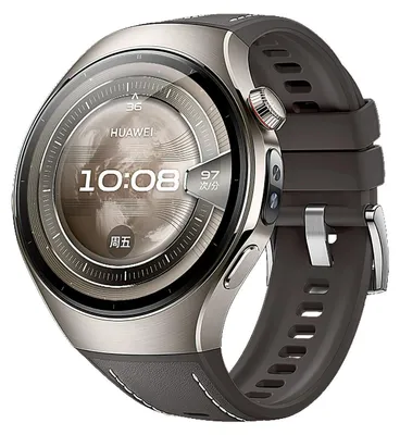 A close-up studio shot of a Huawei smartwatch.