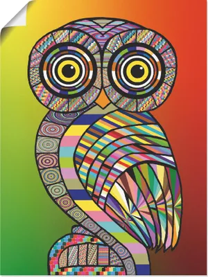 Produktbild von ARTland Poster Eule Größe: 30x40 cm