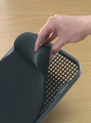 Produktbild von Mauspad mit Handgelenkauflage Gel schwarz Packung mit 4 Stück