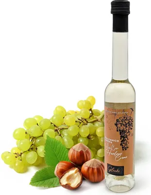 Produktbild von Glücks Momente - Weißer Haselnuss Crema - 100ml Balsamico Crema Essigzubereitung mit 3% Säure, für Dressings, Marinaden & Desserts - Balsamico Essig aus Deutschland, Feinkost Geschenkidee
