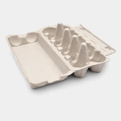 Produktbild von 492x Eierverpackungen für 10 Eier uni weißlich . für S M L