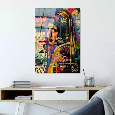 Produktbild von Wallity, UV-712 70 x 100, Dekorative Malerei aus gehärtetem Glas, Mehrfarbig, 100 % gehärtetes Glas, 70 x 100 cm