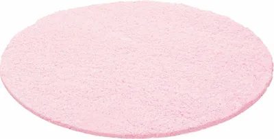 Produktbild von Hochflor Teppich Lux rund, Farbe: Rosa, Größe:200 cm rund