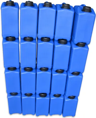 Produktbild von 20 x 3 Liter Wasserkanister Kunststoffkanister Camping & Outdoor Farbe blau (20x3knb)