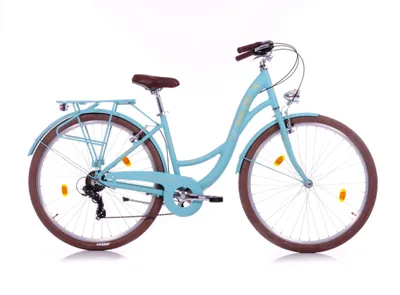 Produktbild von Cityrad Bella 2 – 28 Zoll Damen Hollandrad mit Shimano 7-Gang - Türkis