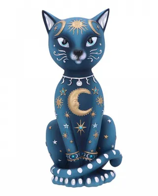 Produktbild von Spirituelle Katzenfigur mit Himmelszeichen 26 cm als Geschenkidee