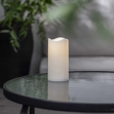 Zdjęcie produktu dla Świeca Led PAUL biała 15cm zewnętrzna IP44