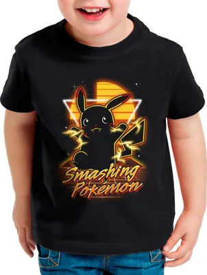 Produktbild von style3 Pika Smash T-Shirt für Kinder gamer smash