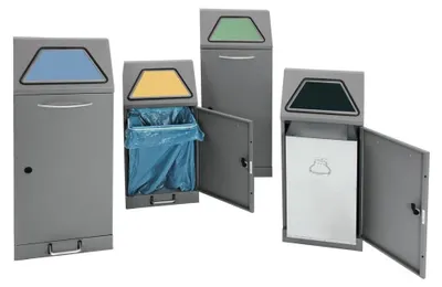Produktbild von Stumpf Abfalltrennung Modul-Vario 60 graualu-struktur Innenbehälter 60l - 625-060-0-2-100