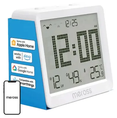 Produktbild von Meross MS130-EU Temp und Luftfeuchte Sensor 3.7 inches für Zuhause
