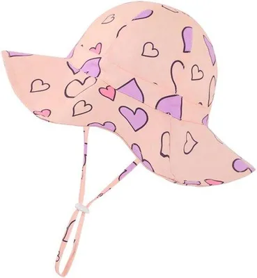 Productafbeelding van Zomerhoedje voor babymeisjes met UPF 50 - Zonnehoed, Strandhoed en Bucket Hat
