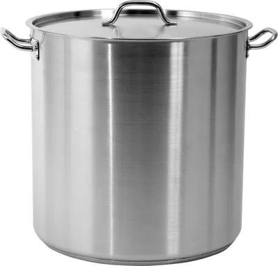 Image de Casserole professionnelle haute avec couvercle 45 x 45 cm, 71,6 l, acier inoxydable 21/0