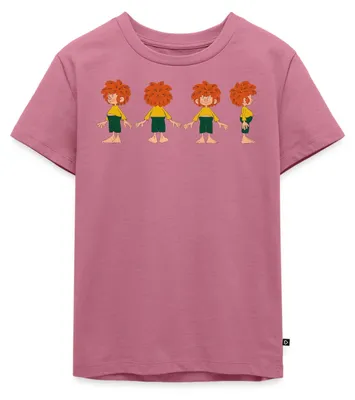 Produktbild von Spreadshirt Pumuckl Aus Verschiedenen Blickwinkeln Kinder Premium T-Shirt, 110/116 (4 Jahre), Mauve