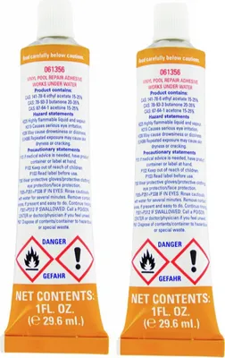 Produktbild von STEINBACH Unterwasser Reparatur-Set | 2 Stück | für Vinyl-Folien | inkl. 260 cm² Folie (0,22 mm) & 30 g Kleber | ideal für Poolfolie | Reparatur auch unter Wasser möglich | einfache Anwendung
