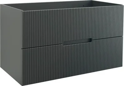 Obrázok produktu pre Kúpeľňová skrinka pod umývadlo Jungborn SEDICI čierna 100 x 57 x 50 cm 55739