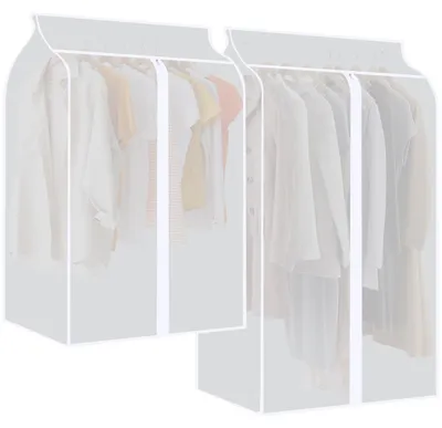 Produktbild von 2 Stück Kleiderständer Abdeckung Staubdichte Kleidersäcke Transparente