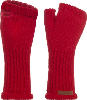 Produktbild von Knit Factory Cleo Handstulpen - Bright Red - One Size
