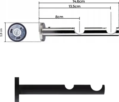 5x Gardinenstange Weiß, Ausziehbar – Für Vitragen & Leichte Vorhänge, 80-120 Cm (Set Mit Haken)