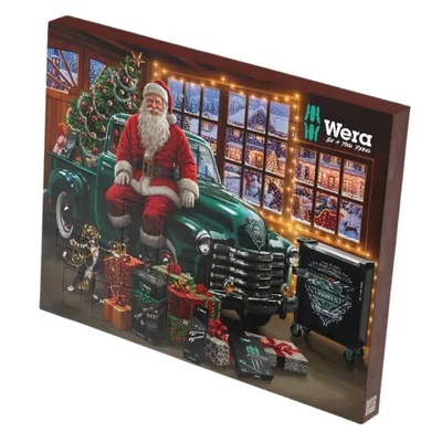 Produktbild von Wera Werkzeug Adventskalender 2026 – Schraubwerkstatt - 28 hochwertigen Werkzeugen Set, 15 Schraubendrehern, Männer und Herren Kalender