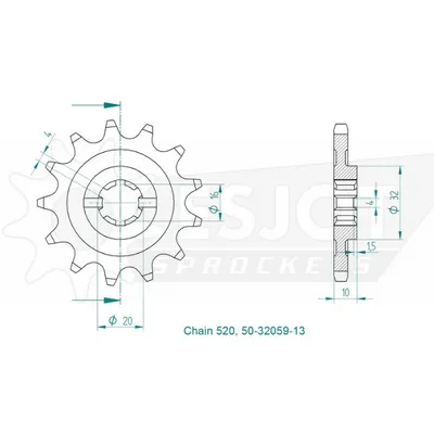Immagine prodotto di Pignone 50-32059-13 13Z 520
