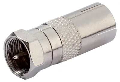 Image de VIVanco™Adaptateur Type F Femelle Vers Coaxial Mâle