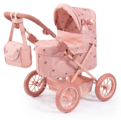 Productafbeelding van Bayer Design 13026AB Poppenwagen, Trendy model, met tas, verstelbare handgreep, grote wielen, geïntegreerde mand, opvouwbaar