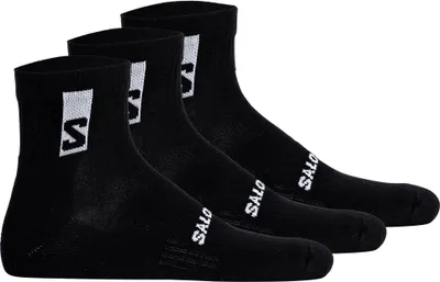 Produktbild von Salomon Uni Quartersocken, 3er Pack - EVERYDAY ANKLE, Frottee, Stütz-Zone, Logo Schwarz 36-38