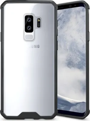 Produktbild von Handytasche für Samsung Galaxy S9 Case Schutz Hülle Cover Transparent Schwarz