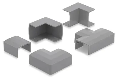Immagine prodotto di Connettore Delock per canalina portacavi da 24 x 14 mm, set di 5 pezzi, colore grigio