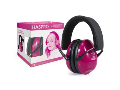 Immagine prodotto di Haspro protezione dell'udito per bambini 4+, rosa