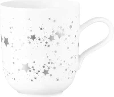 Produktbild von Seltmann Weiden Liberty Silver Stars Becher mit Henkel 0,40 l