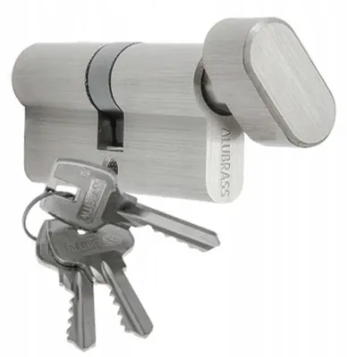 Obrázek produktu pro Alubrass Vložka do zámku s knoflíkem G45/26 saténový nikl