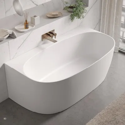 Produktbild von Mineralguss Badewanne OLYSSIA freistehend 158 cm