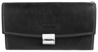 Produktbild von Leonardo Verrelli Uni Geldbörse Echtleder, langlebig