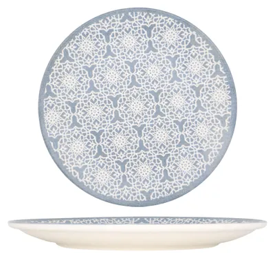 Image de Assiette plate Kütahya Porselen - Casa Blue - Porcelaine - 27 cm