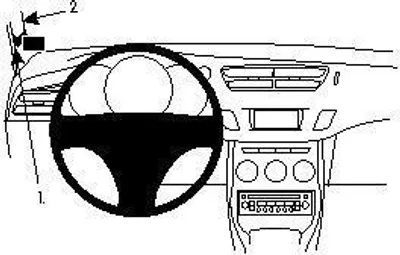 Produktbild von Brodit ProClip Fahrzeughalter 804455 - Linksbefestigung - Citroen C3 10-16