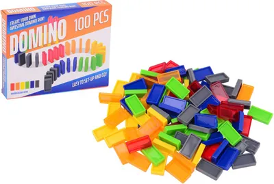 Obrázok produktu pre Johntoy Farebné domino, 100dlg.