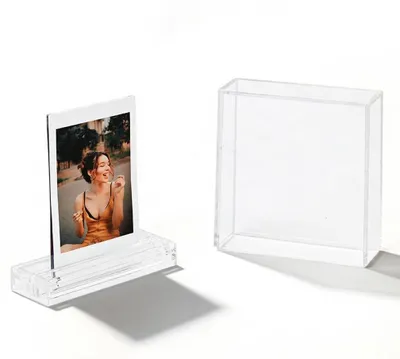Mini-Fotolijst transparent, doppelseitig, für Instax Mini (5,3x8,6 cm)