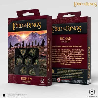 Productafbeelding van De Heer der Ringe: Rohan dobbelsteen set (7 stuks)