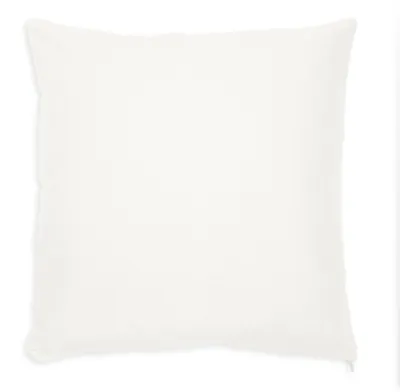 Produktbild von Kissenbezug 50x50 cm Natur Weiß Reißverschluss Kissenhülle 100% Baumwolle