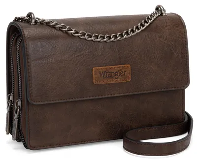 Immagine prodotto di Borsa a tracolla Wrangler da donna, portafoglio in stile western, piccola, pochette, borsa a tracolla alla moda